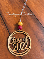 Car Charm- Class of 2022 - Class of 2023- Wooden