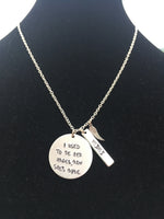Remembrance Necklace w/bar accent