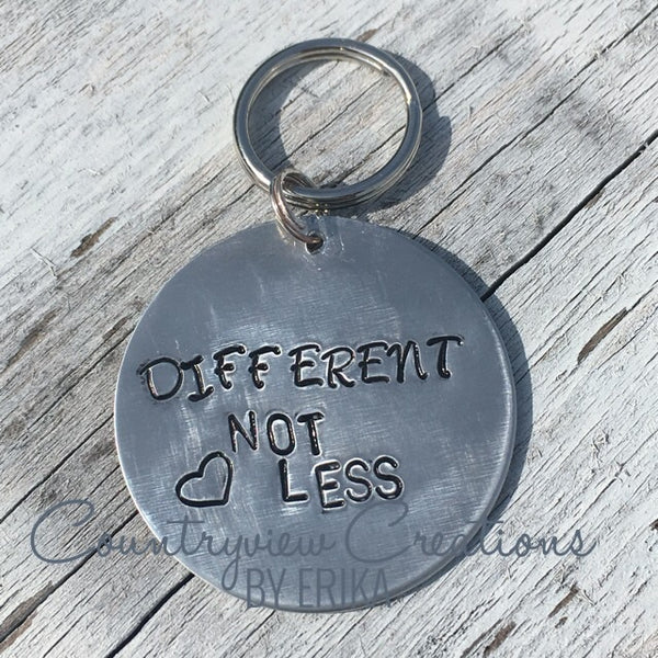 Different, Not Less- Autism Keychain