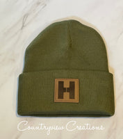 Hart County Beanie w/leather patch