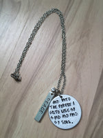 “Into the forest...” Peace Necklace