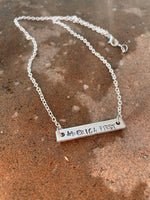 America First bar necklace