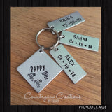 Father’s Day keychain (kids name & birthdays)