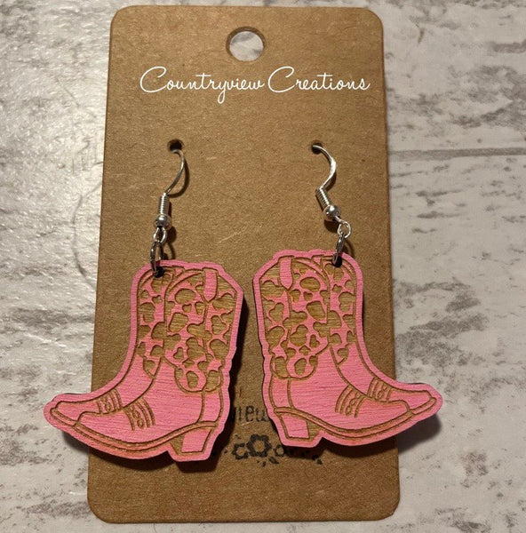 Cheetah Print Cowboy Boots-Pink